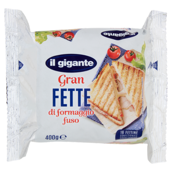 IL GIGANTE Gran Fette di formaggio fuso 16 x 25 g