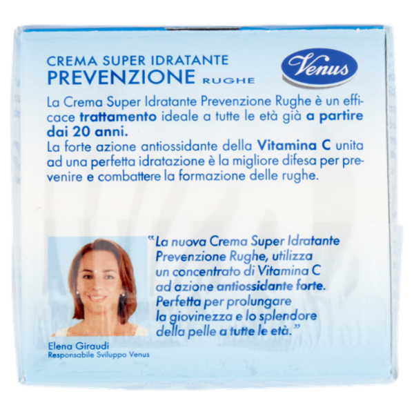 Venus Crema Super Idratante Prevenzione Rughe Antiossidante Forte 50 mL