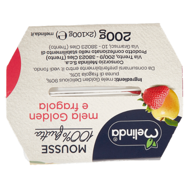Melinda Mousse mela Golden e fragola 2 x 100 g