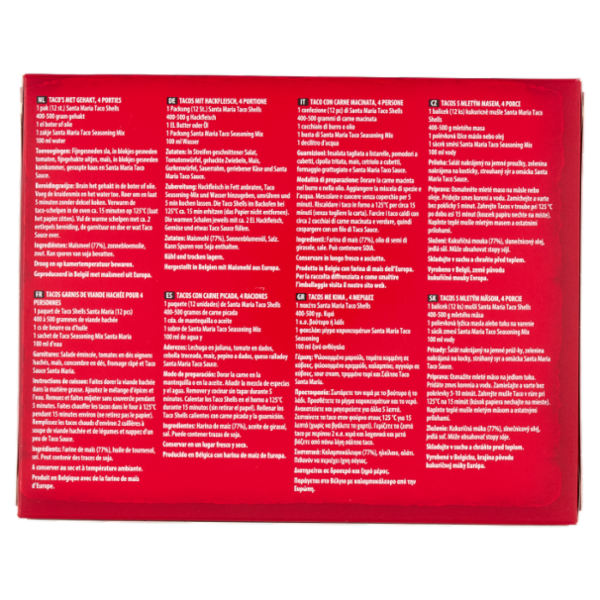 Santa Maria Taco Shells 12 Shells 135 g