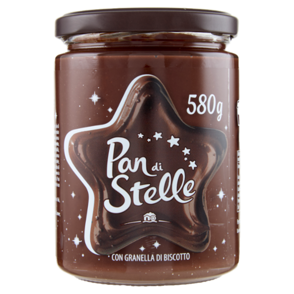 Pan di Stelle Crema al Cacao Nocciole e Granella di Biscotto 580g