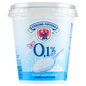 Sterzing Vipiteno 0,1% Grassi Yogurt Magro Bianco 400 g