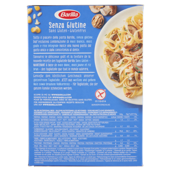 Barilla Pasta Tagliatelle Senza Glutine 300 g