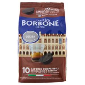 Caffè Borbone Miscela Decisa Capsule Compatibili Lavazza* A Modo Mio* Ad Uso Domestico 10 x 7,2 g