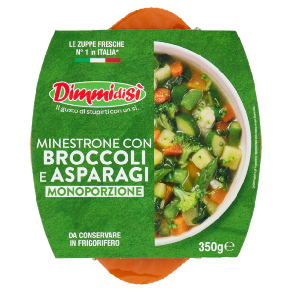 DimmidiSì Minestrone con Broccoli e Asparagi Monoporzione 350 g