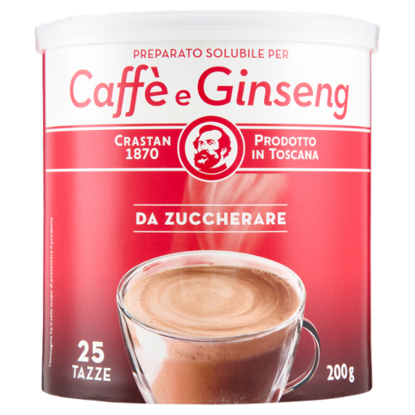 Crastan Preparato Solubile per Caffè e Ginseng da Zuccherare 200 g