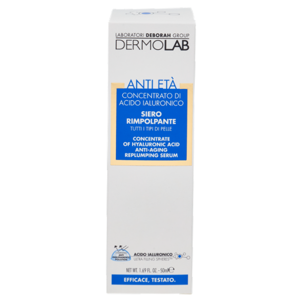 Dermolab Anti Età Concentrato di Acido Ialuronico Siero Rimpolpante 50 ml