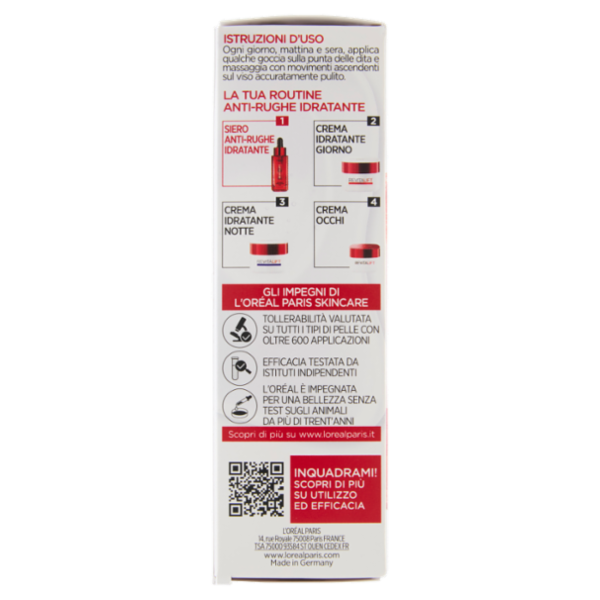 L'Oréal Paris Revitalift Siero Anti-Rughe Pro-Retinolo + Elasti-Peptidi 30 ml