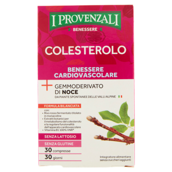 I Provenzali Benessere Colesterolo Benessere Cardiovascolare 30 compresse 24 g