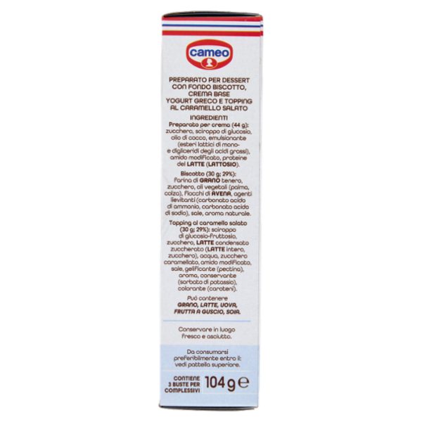 cameo Greek Caramel dessert al caramello salato a base di yogurt greco 104 g