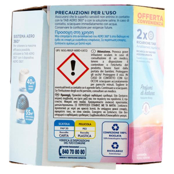 ARIASANA Aero 360 Tab Lavanda Relax bipack 2 x 450 g