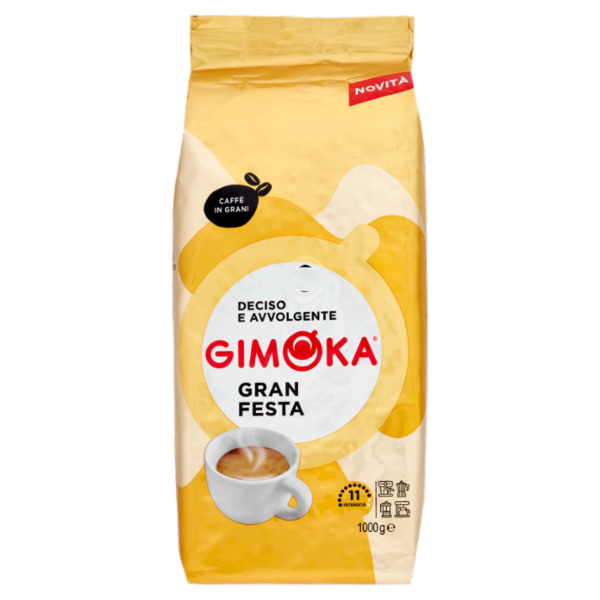 Gimoka Gran Festa Caffè in Grani 1000 g