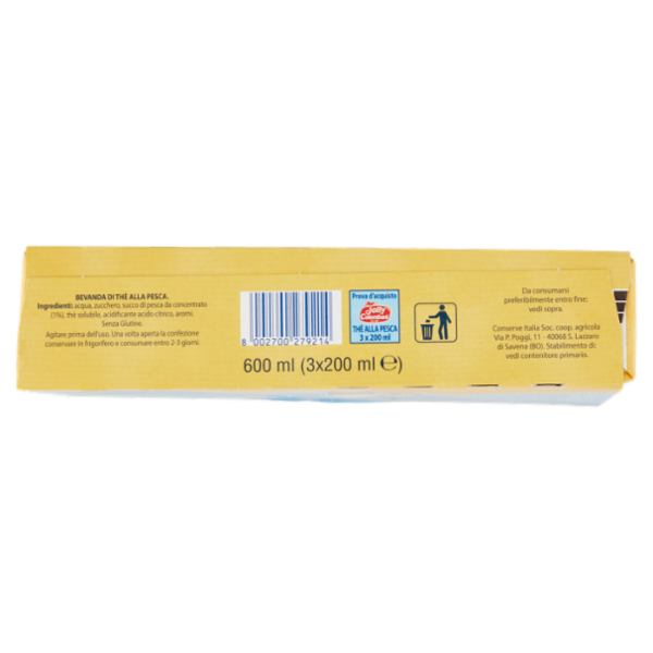 Jolly Colombani Thè alla Pesca 3 x 200 ml