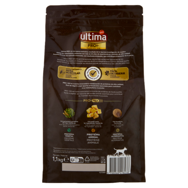 ultima Dog Pro+ <10 kg con Pollo 1,1 kg