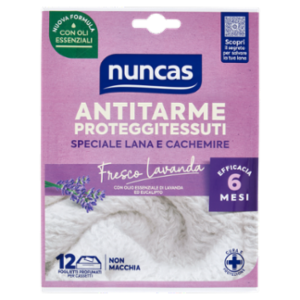 Nuncas Antitarme Proteggitessuti Fresco Lavanda 12 Pz