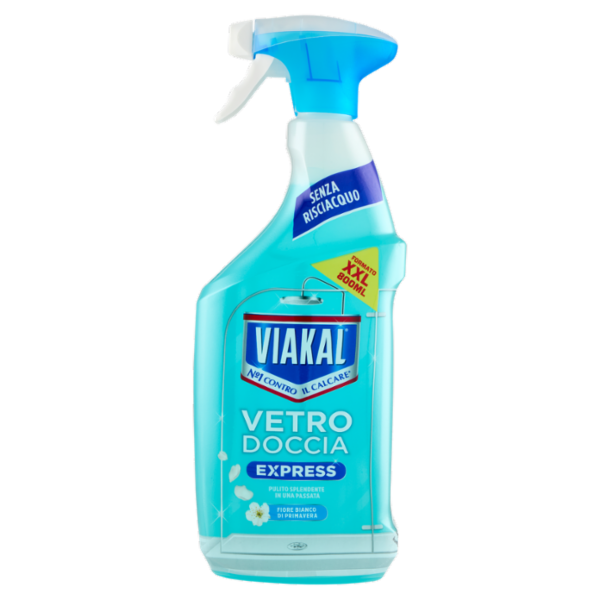 Viakal Vetro Doccia Express Fiore Bianco di Primavera 800 ml