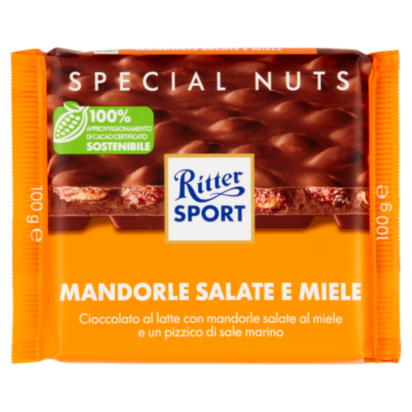 Ritter Sport Special Nuts Mandorle Salate e Miele 100 g
