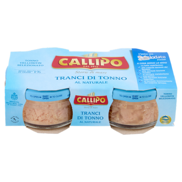Callipo Tranci di Tonno al Naturale 2 x 70 g