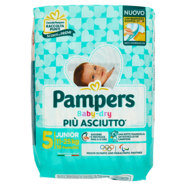 Pampers Baby-dry Junior 16 pz