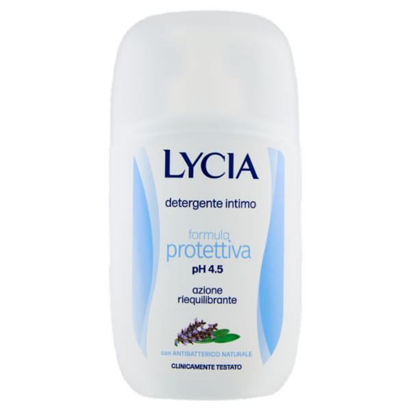 Lycia detergente intimo formula protettiva pH 4.5 con Antibatterico Naturale 200 ml