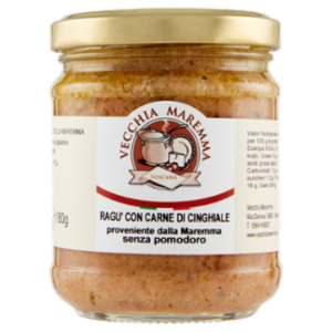 Vecchia Maremma Ragù Con Carne Di Cinghiale Senza Pomodoro 180 g