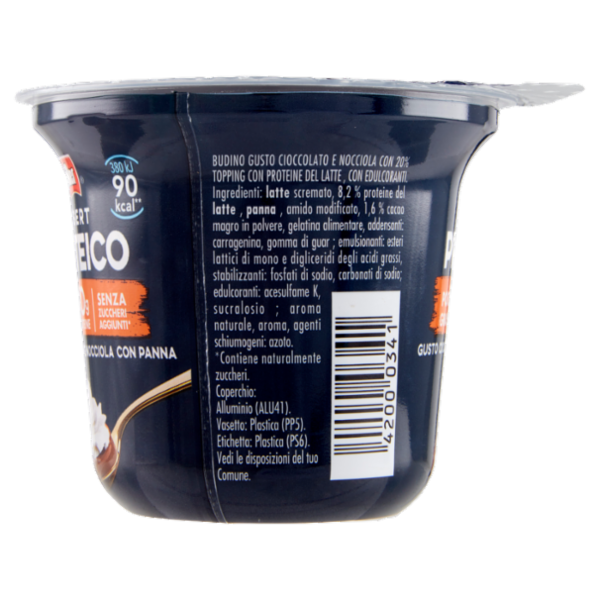 müller Dessert Proteico Gusto Cioccolato e Nocciola con Panna 200 g