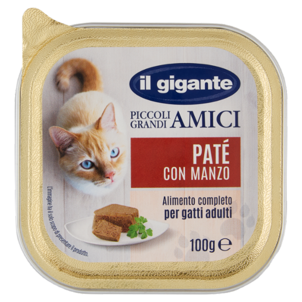 IL GIGANTE Piccoli Grandi Amici Paté con Manzo 100 g