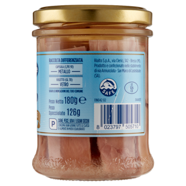 IL GIGANTE Filetti di Tonno al Naturale 180 g