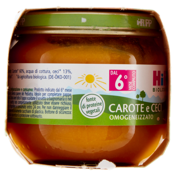 HiPP Biologico Carote e Ceci Omogeneizzato 2 x 80 g