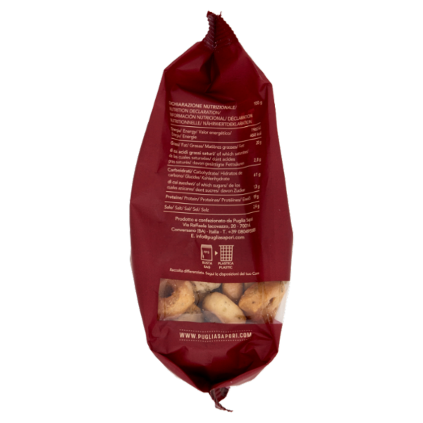 Puglia Sapori I Gourmet Tarallini Specialità Patate e Rosmarino 200 g