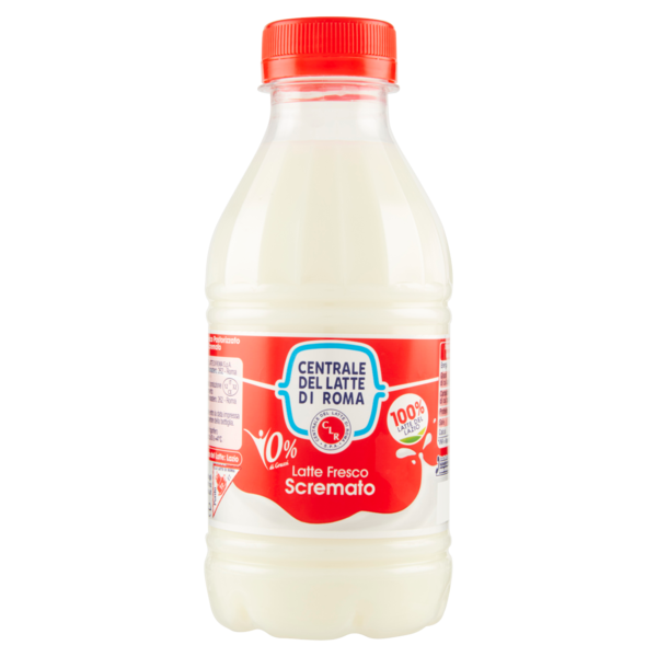 Centrale del Latte di Roma 0% di Grassi Latte Fresco Scremato 500 ml
