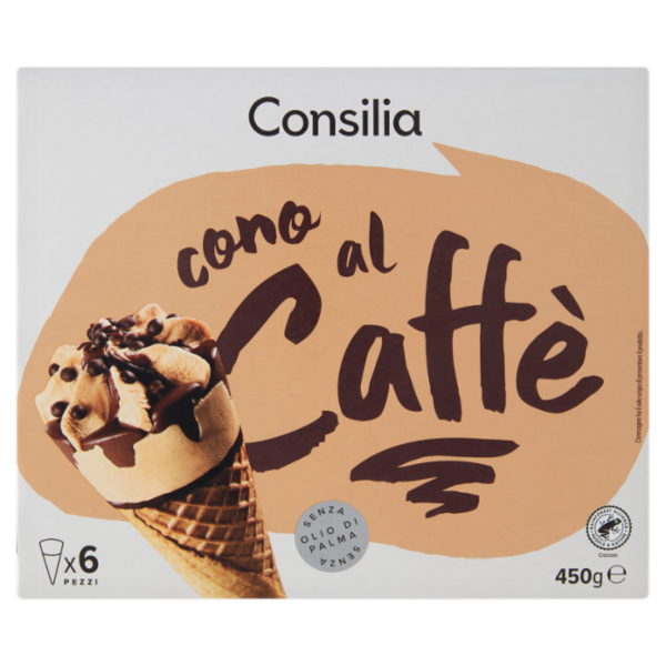 Consilia 6 Coni di Gelato Caffè 450 g