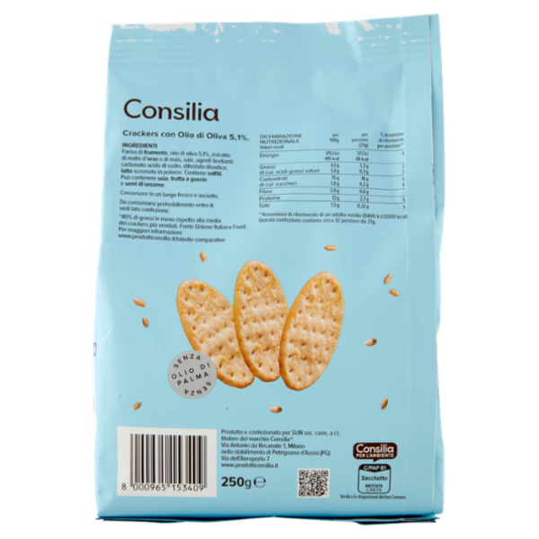 Consilia Crackers Leggeri 250 g