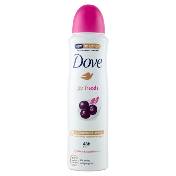Dove go fresh açaí berry & waterlily scent anti-perspirant 150 ml