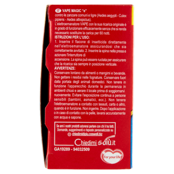 VAPE Liquido Classic Ricarica 2 x 36 ml