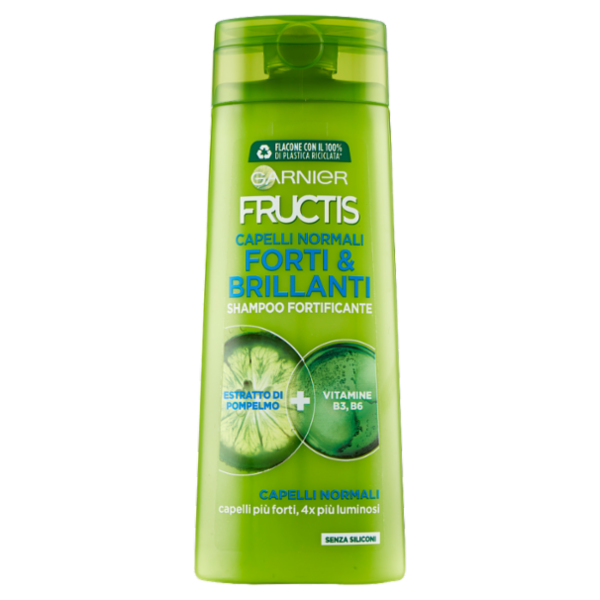 Garnier Shampoo Fructis Capelli Normali, Capelli Forti e Brillanti, 250 ml