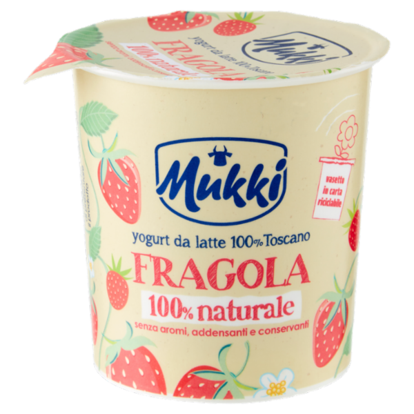Mukki yogurt da latte 100% Toscano Fragola 100% naturale 115 g