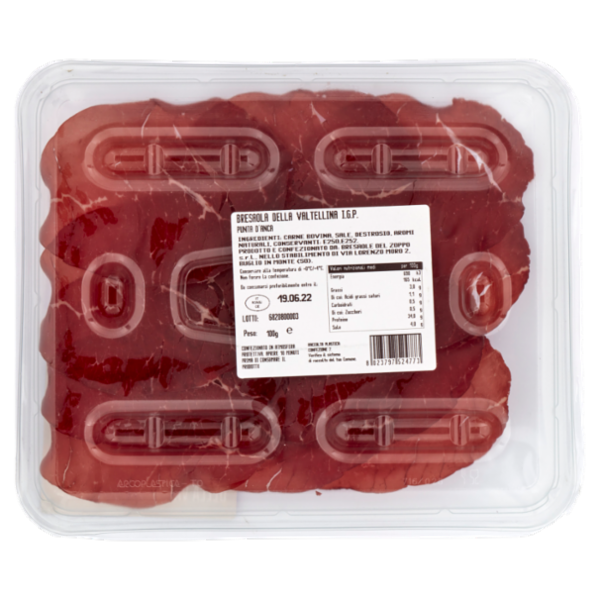 Assaggi e paesaggi Bresaola della Valtellina IGP 100 g