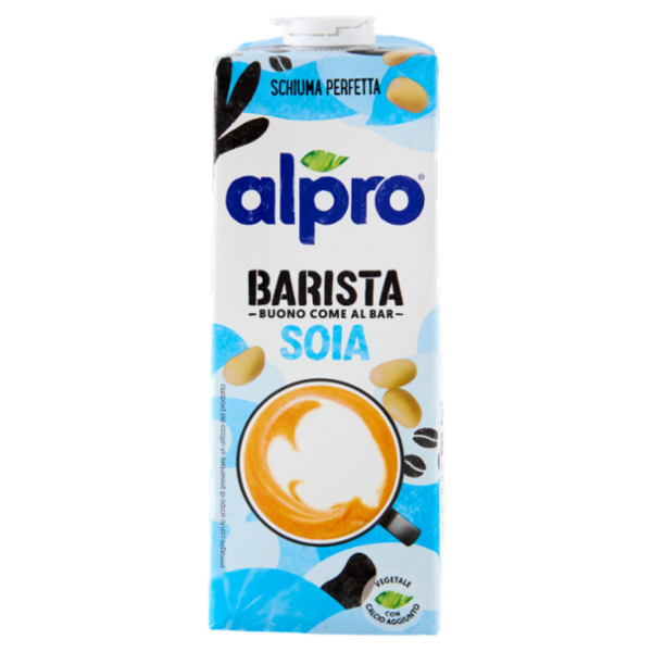 Alpro Barista Soia, Bevanda Vegetale, Schiuma Perfetta, Senza Lattosio, Senza Conservanti, 1l