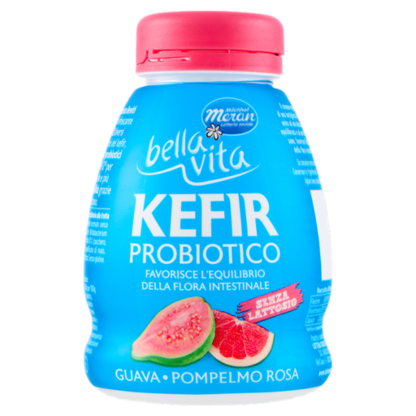 bella vita Kefir Probiotico Senza Lattosio Guava ∙ Pompelmo Rosa 200 g