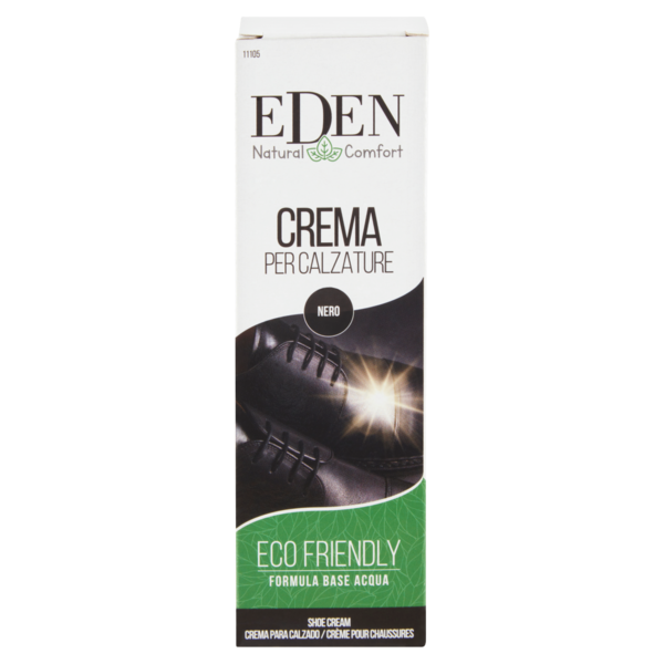 Eden Natural Comfort Crema per Calzature Nero 50 ml