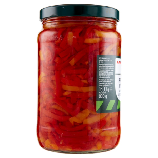 Sù Peperoni a Filetti Aromatizzati con Aceto di Vino 1,6 kg