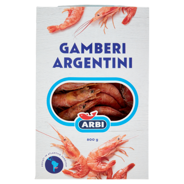 Arbi Gamberi Argentini Interi Congelati 800 g