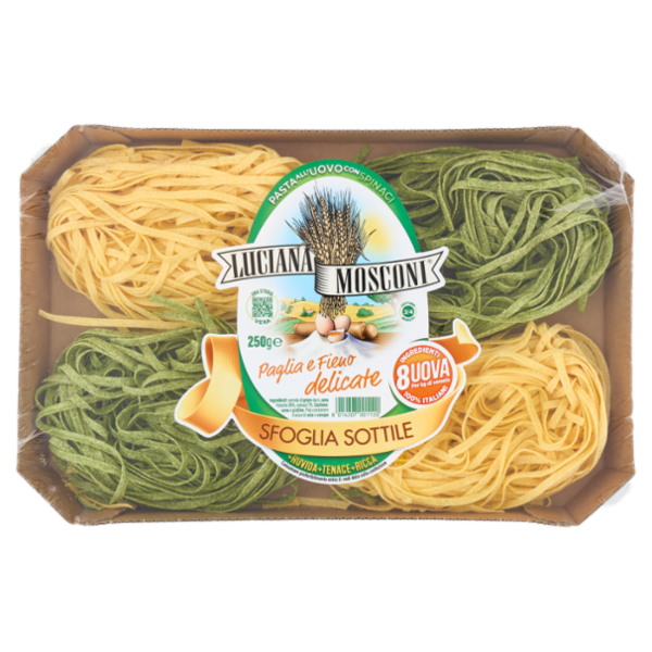 Luciana Mosconi Pasta all'Uovo con Spinaci Paglia e Fieno delicate 250 g