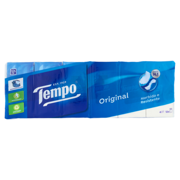 Tempo Original Fazzoletti 4 veli 12 pz