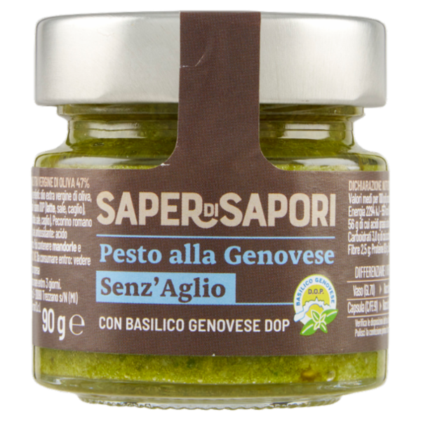 Selex Saper di Sapori Pesto alla Genovese Senz'Aglio D.O.P. 90 g