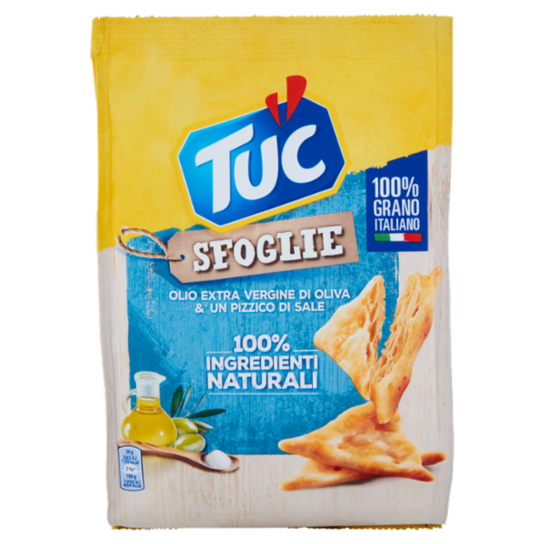 Tuc Sfoglie, crackers con Olio Extra Vergine di Oliva & Un Pizzico di Sale - 170 g