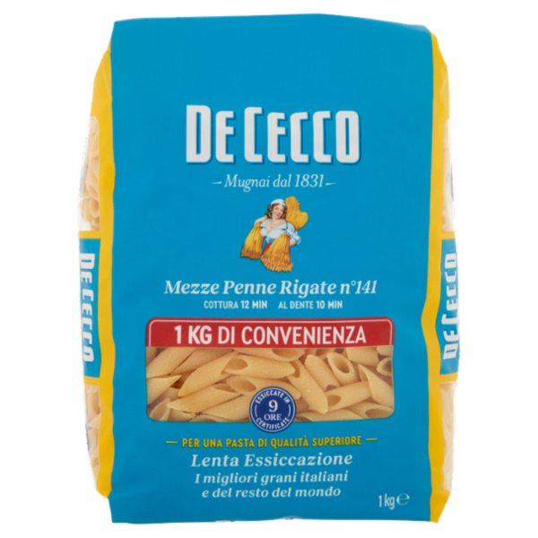 De Cecco Mezze Penne Rigate n°141 1 kg