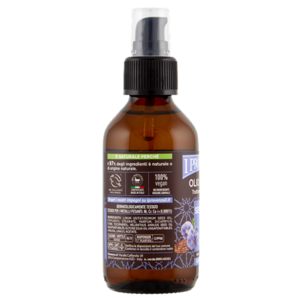 I Provenzali Olio Capelli Semi di Lino Capelli Fragili 100 mL