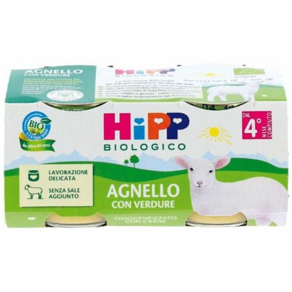 Hipp Omogeneizzato Agnello e Verdure 2x80g